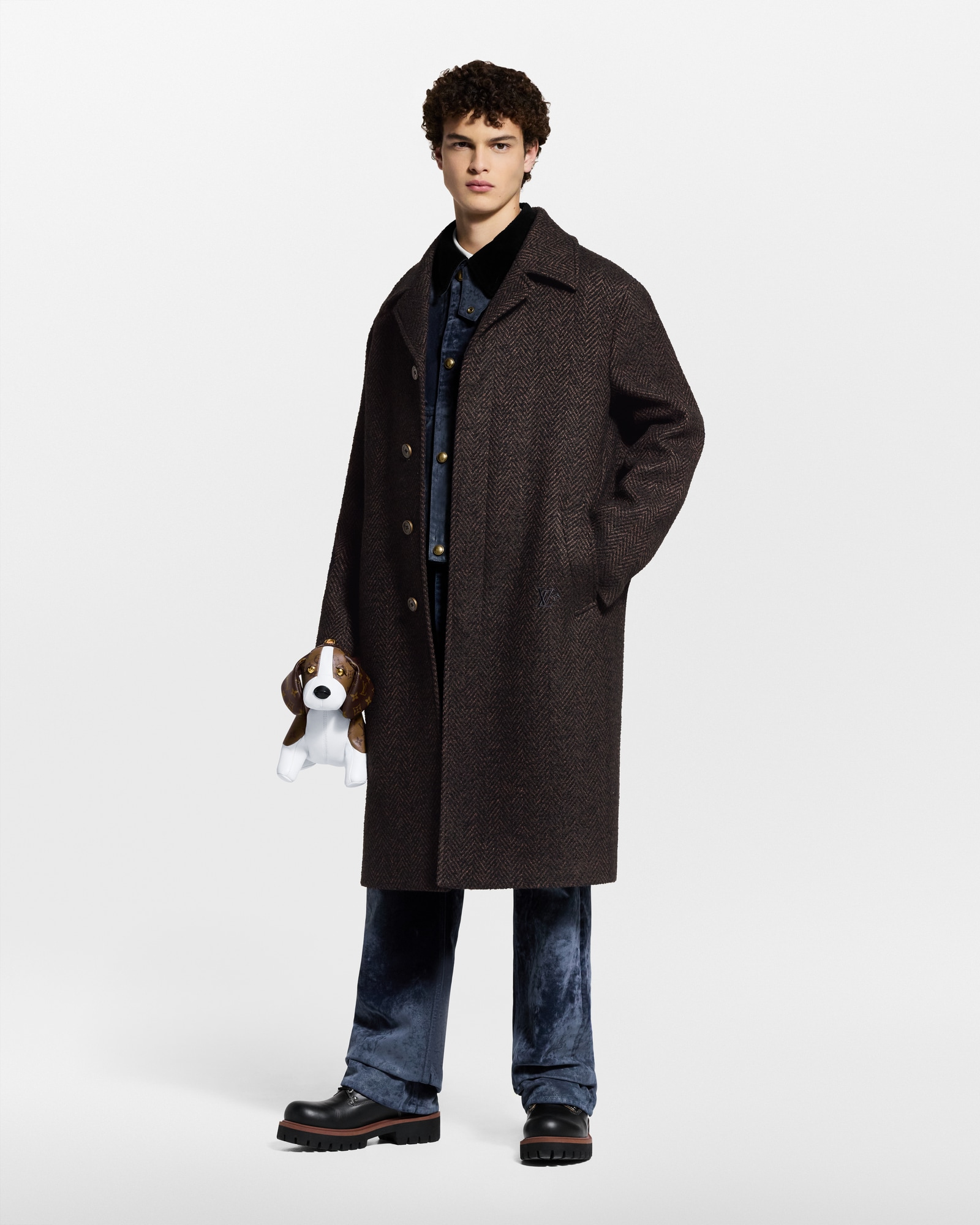 Louis Vuitton 2013年秋冬コレクション　ベルベットウールコート Louis Vuitton 2013年秋冬コレクション ベルベットウールコート Coats